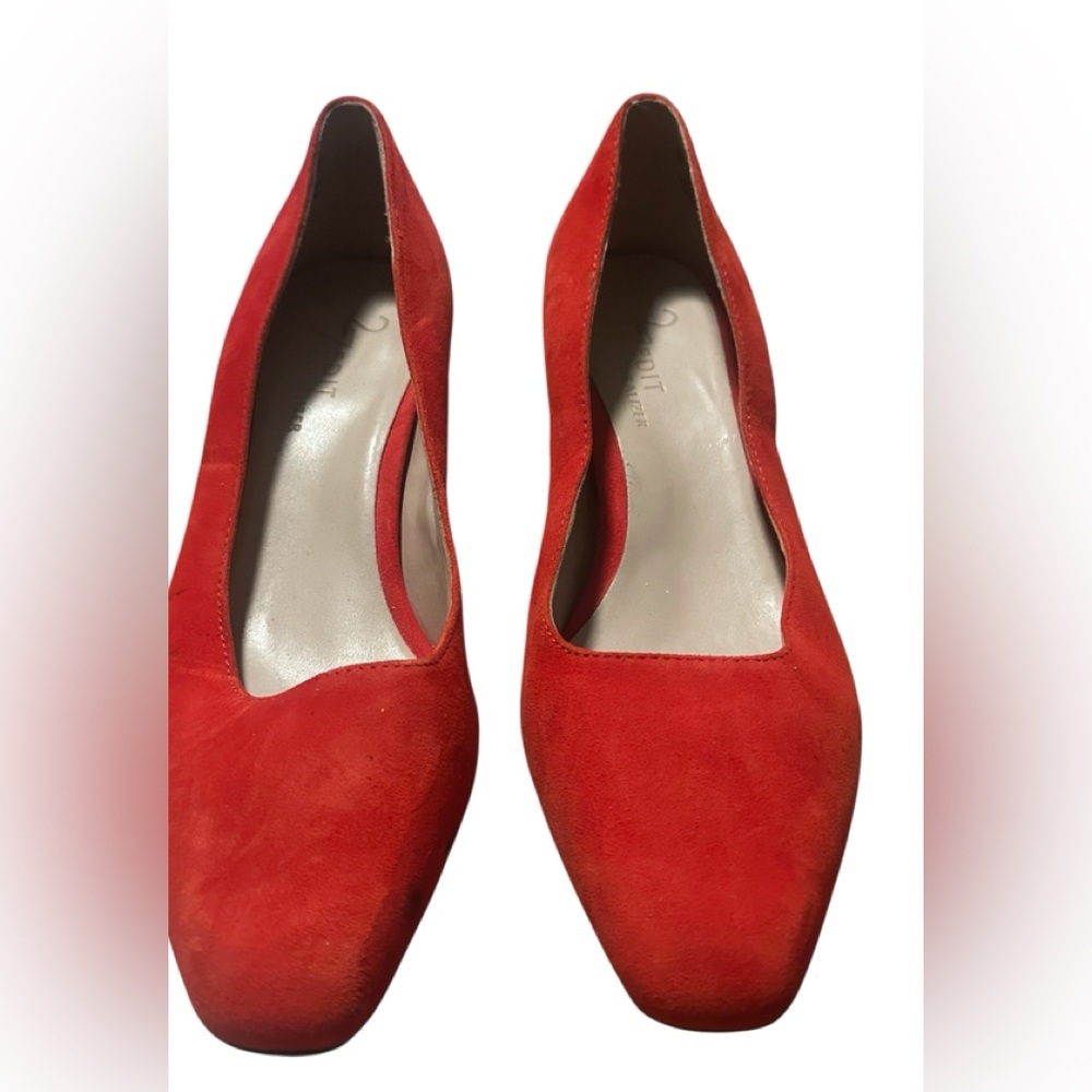 27 EDIT Red Flats & Loafers Suede Slip-On